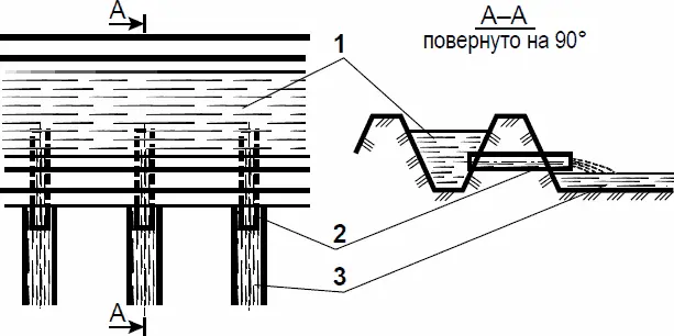 Рис 4 Схема установки поливных трубок 1 выводная борозда 2 поливная - фото 4