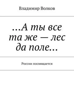 Владимир Волков - …А ты все та же – лес да поле… России посвящается