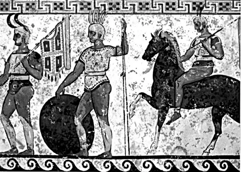 Самнитские воины Роспись гробницы в г Нола IV в до н э Национальный - фото 15