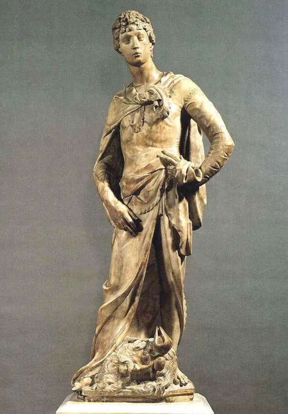 Мраморная фигура Давида 14081409г г Работа Донато ди Никколо ди Бетто Барди - фото 12