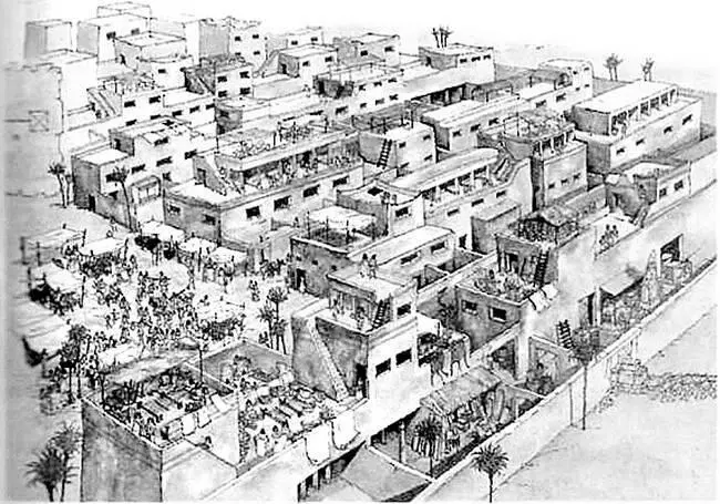 Реконструкция города Древнего Египта Город всегда строился на возвышенности - фото 31