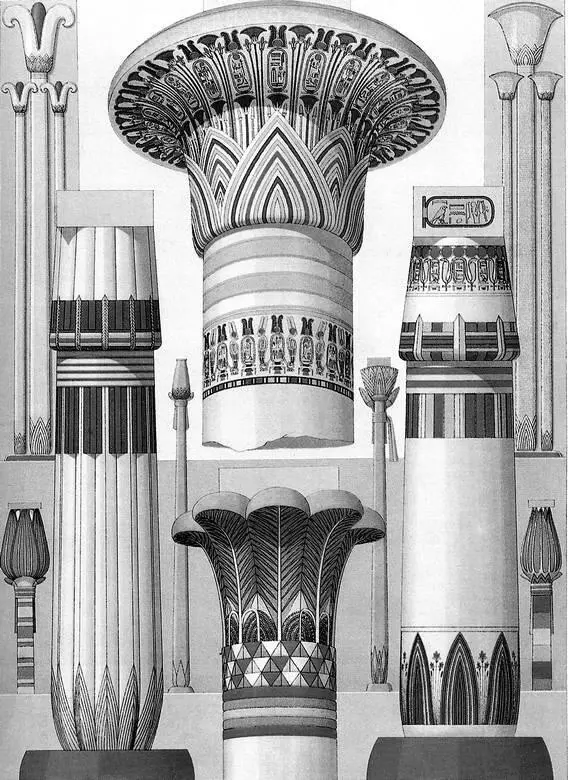 Растительновидные колонны Древний Египет Колонны с изображением Хатхор - фото 36
