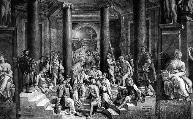 Рафаэль и ученики Крещение Константина 1510е гг Апологеты Константина - фото 58