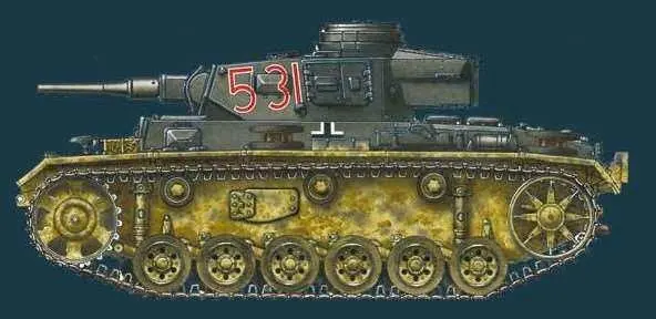 PzKpfw III Немецкий средний танк c 1941 по 1943 г составлявший основу - фото 147