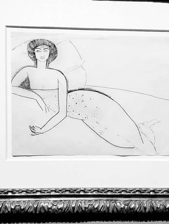 Рисунок Анны Ахматовой работы Амедео Модильяни 1911 год из частной коллекции - фото 11