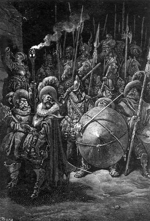 Наконец Санчо выехал его окружала многочисленная свита на нем был костюм - фото 6