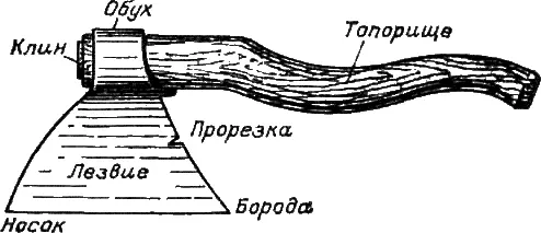 Рис 1 Топор Железки шерхебеля и рубанка Вид сверху - фото 2