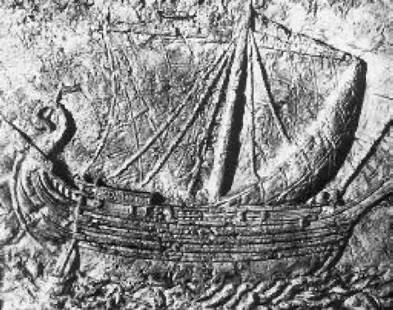 Рельеф с изображением финикийского корабля римской эпохи Найден при раскопках - фото 80