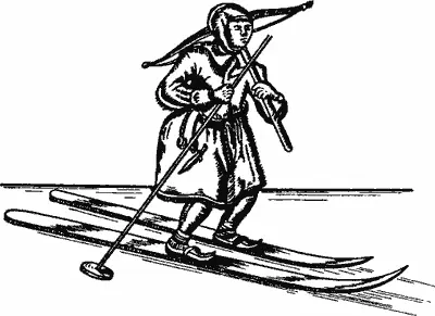 Рис 16 Лапландский лыжник вооруженный арбалетом на гравюре XVII в Сэр Хью - фото 16