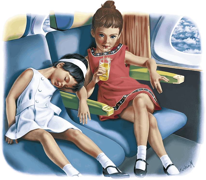 В самолёте очень удобные кресла На подлокотнике две кнопочки Нажмёшь одну - фото 11