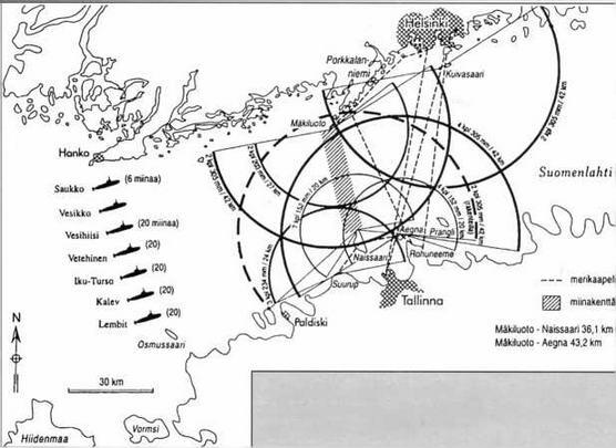 План перекрытия Финского залива объединенными силами Финляндии и Эстонии 1939 - фото 2