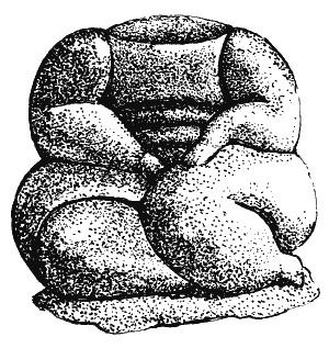 Терракотовая статуэтка из Хал Сафлиени Стандартный план мегалитического - фото 3