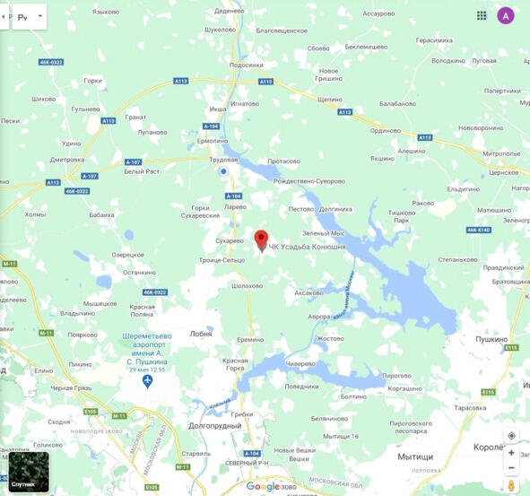 Икша и окрестности карта Рабочий посёлок Икша - фото 2