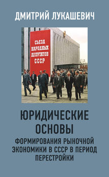 Дмитрий Лукашевич - Юридические основы формирования рыночной экономики в СССР в период перестройки