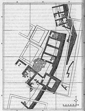 Рис 37 План домов Трои Vila у восточной стены крепости Разделенные - фото 105