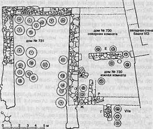 Рис 38 План домов 730 и 731 с большим количеством пифосов период Трои Vila - фото 106