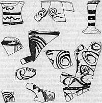 Рис 40 Образцы фрагментов микенской керамики обнаруженные в пласте Трои Vila - фото 108