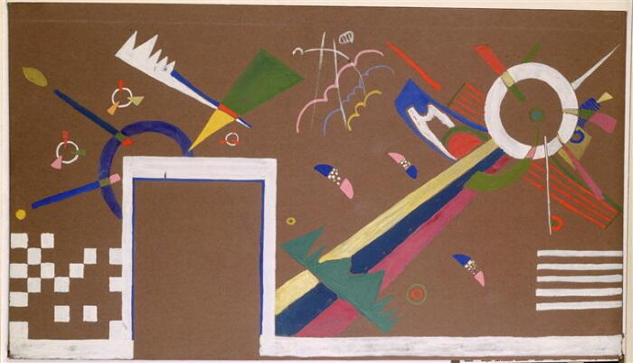 Василий Кандинский эскиз мурала к Свободной выставке Берлин 1922 В последнее - фото 2