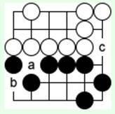 Задача 10 Белые делают атари a и после соединения черных b окружают - фото 35