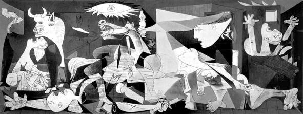Герника П Пикассо Guernica 1937 В эпоху барокко техника гризайли часто - фото 2