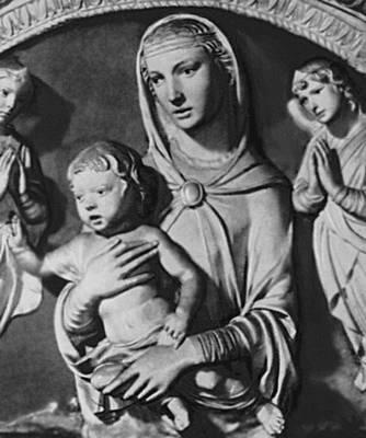 Лука делла Роббиа Мадонна с ангелами 15 в Деталь Люнеты Палаццо деи - фото 1