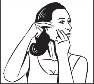 3 Мягко помассируйте двумя пальцами область за мочками ушей Застой тканей в - фото 17