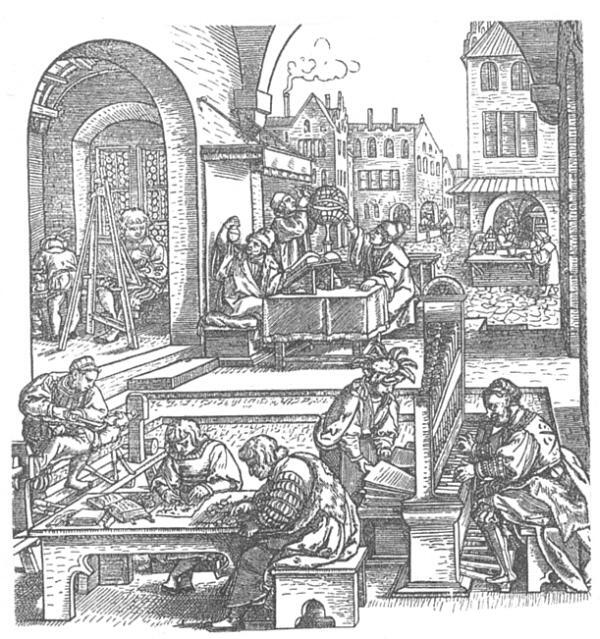 Городская жизнь в Германии в первой половине XVI в Фрагмент гравюры Ганса - фото 2