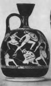 Тесей и греки сражающиеся с амазонками Роспись краснофигурной ойнохои V в - фото 24