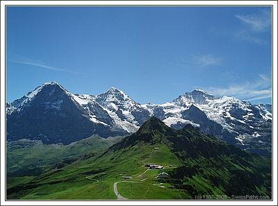 Вид на Айгер Мёнх Юнгфрау с Мэнлихена Бернские Альпы Тем не менее Бартоло - фото 5