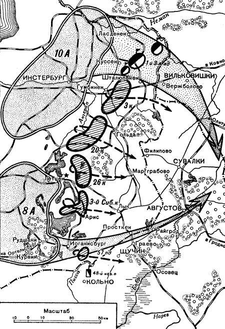Схема 9 Группировка русских и германских армий Северозападного фронта к 7 - фото 26