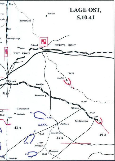 Схема 7 Положение войск противника в районе Вязьмы на 5101941 г Источник - фото 101