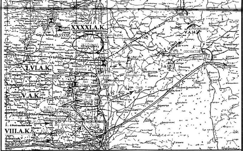 Схема 20 Положение войск 3й ТГр 2000 111041 г копия карты Источник - фото 123