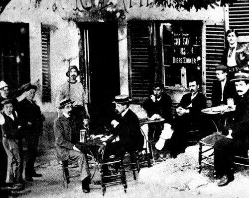 Парижское кафе 1910е годы Ахматова написала воспоминания об этой дружбе об - фото 3