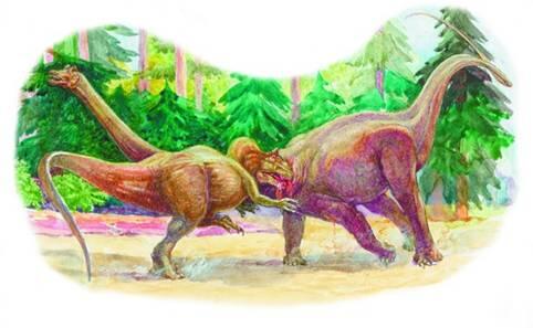 Аллозавр на охоте Название одного из динозавров живших в триасовый период - фото 3