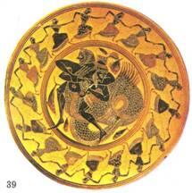 39 Древнегреческая живопись Геракл и Тритон окруженные танцующими нереидами - фото 58
