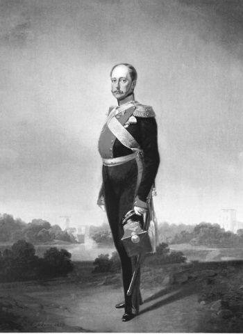 AИ Гебенс Император Николай I в мундире лейбгвардии Уланского полка 1852 - фото 1