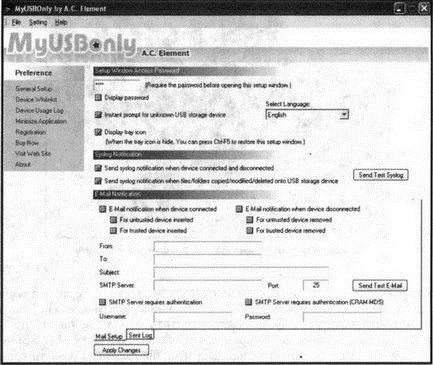 Рис 27 Основное окно программы MyUSBOnly Настройки программы В левой части - фото 13