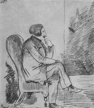 Н В Гоголь Портрет работы Портрет работы К И Рабуса карандаш 1840 г - фото 1
