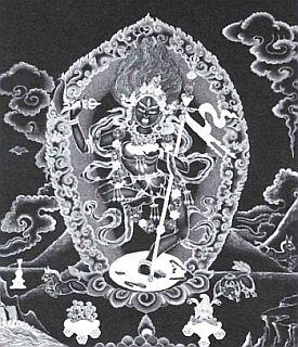 Ваджрайогиня буддийское женское воплощение мудрости нарисовано Тамамом - фото 2