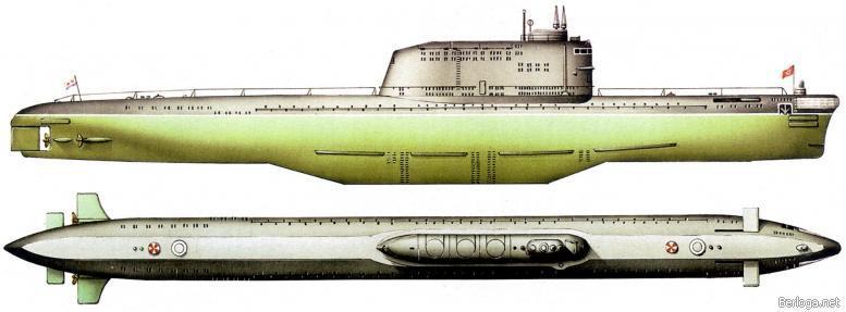 пр629 подводная лодка с баллистическими ракетами ПЛРК литера А атомный - фото 4