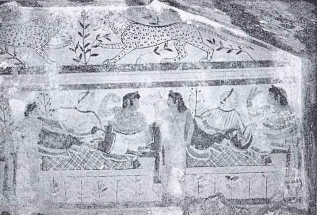 Рис 22 Роспись в Гробнице Леопардов Тарквинии Рим начиная с 264 г до н - фото 22