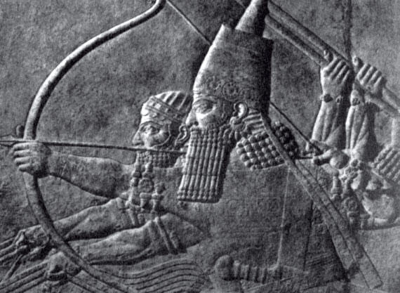 Охота на львов Рельеф из дворца царя Ашшурбанипала в Ниневии VII до н э - фото 1