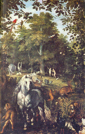 Райский сад в изображении нидерландского художника XVII века Яна Брейгеля - фото 1