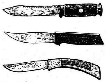 Образцы спортивнотуристических ножей Нескладные ножи отличаются от охотничьих - фото 23