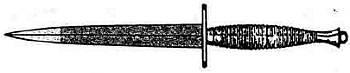 Нож FSили Коммандо Третья модель 1943 г Общая длина 290 мм длина клинка - фото 24