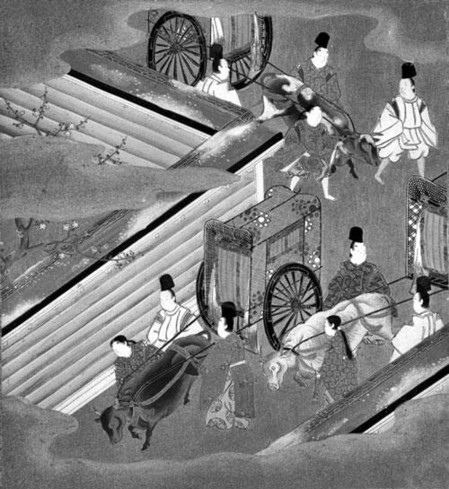Иллюстрация к Гэндзимоногатари Приписывается Тоса Мицуоки Грандиозный по - фото 4