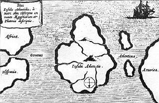 Рис 6 Карта Атлантиды из Мундус Субтерануес РА Кирхера Амстердам 1665 - фото 6