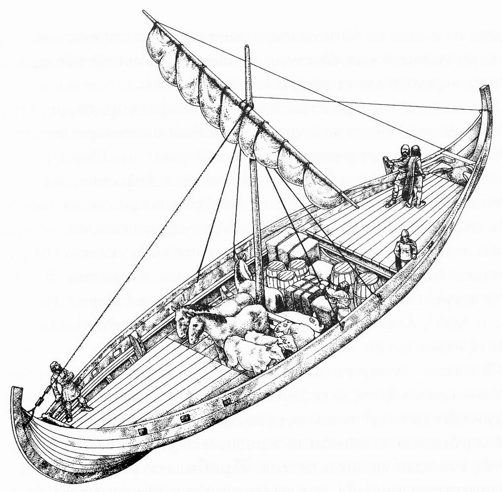 Рис 1 Кнорр основной океанский корабль эпохи викингов Кнорры обладали - фото 3