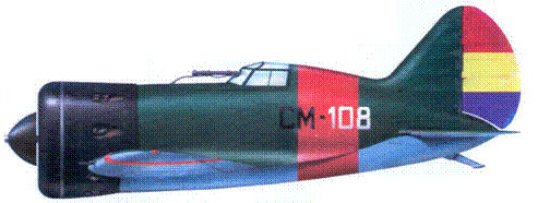 И16 с бортовым идентификационным кодом СМ108 вероятно из 6й эскадрильи На - фото 52