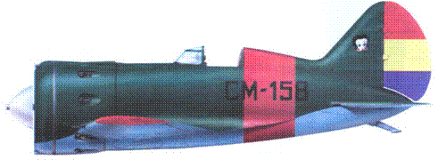 И16 тип 10 с бортовым идентификационным кодом СМ 158 из 1й эскадрильи - фото 65